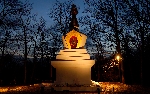 Enlightenment Stupa at Night print