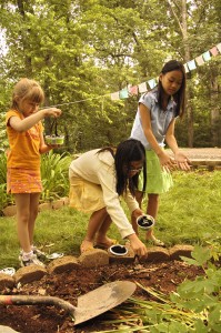 Children's Program liberating worms at KPC