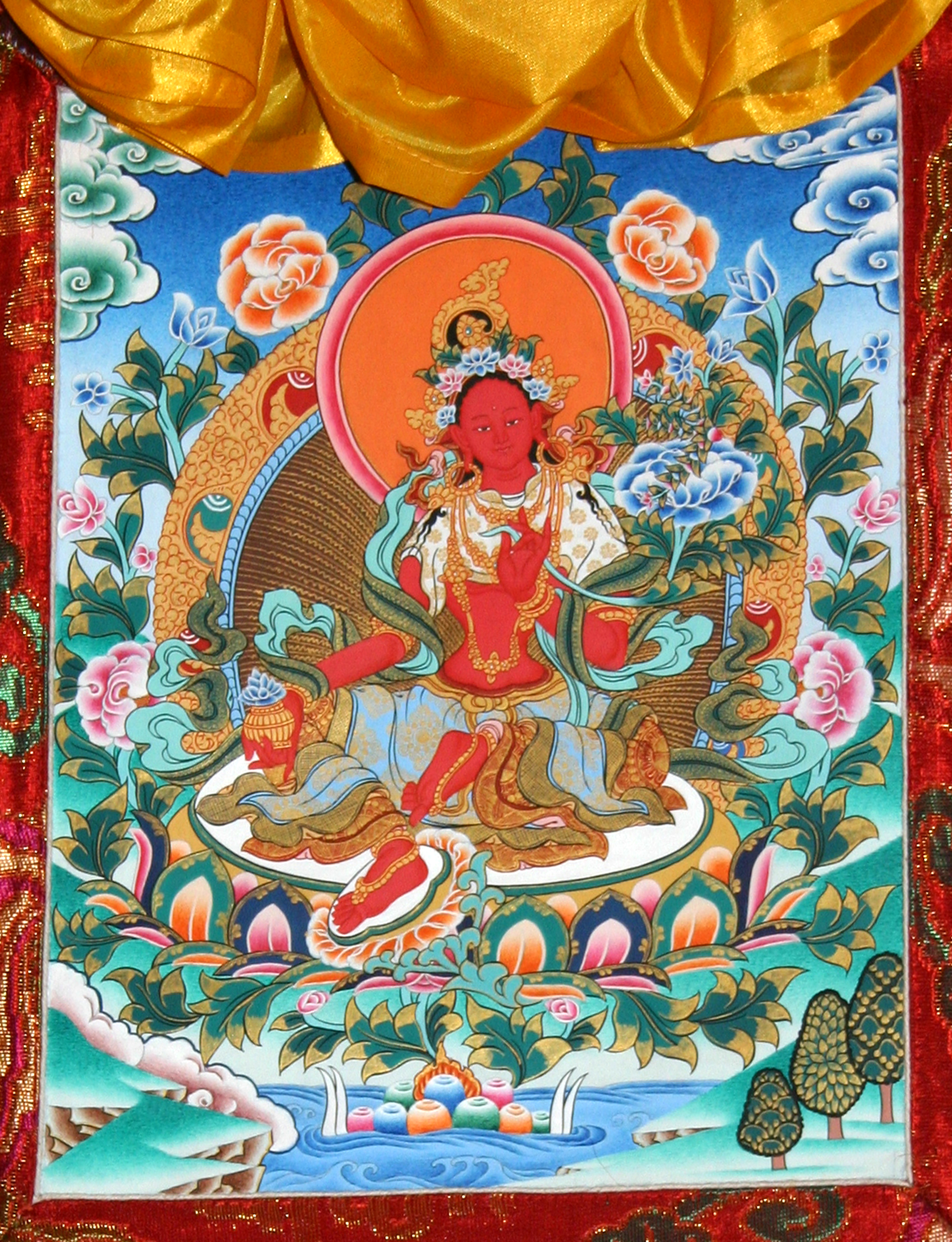 Red Tara | Tibetan Buddhist Altar