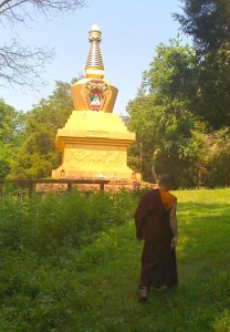 Monk at MD Stupa2