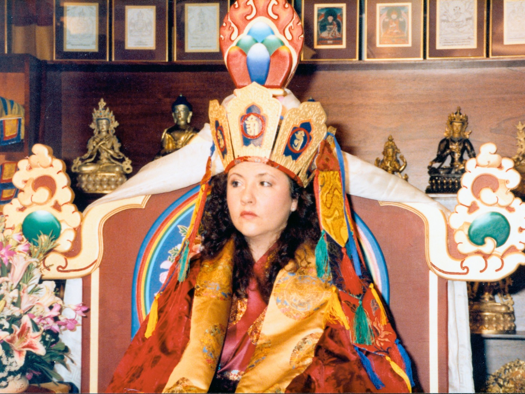 H.E. Jetsunma Ahkon Lhamo at her enthronement ceremony